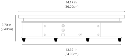 SpinShot Turntable dimensions