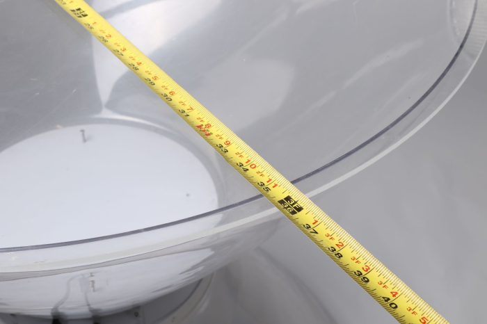 Measuring the diameter of your 360 photography table top