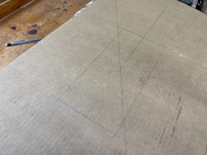 Make incremental marks on your template in either metric or standard